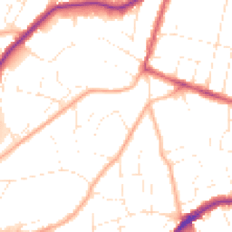 Daytime road noise heatmap for BH14 0AB