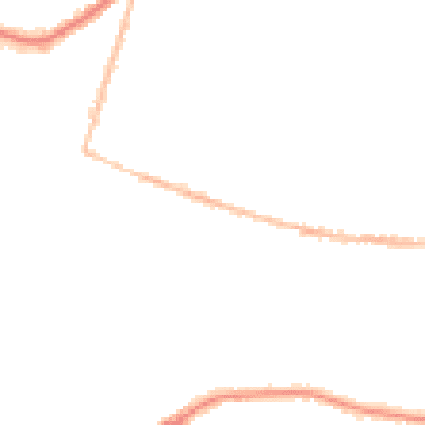 Night-time road noise heatmap for BH14 0BD