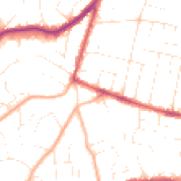 Daytime road noise heatmap for BH14 0BG