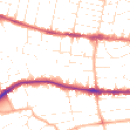 Daytime road noise heatmap for BH14 0DQ