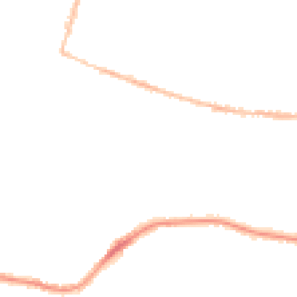 Night-time road noise heatmap for BH14 0HL