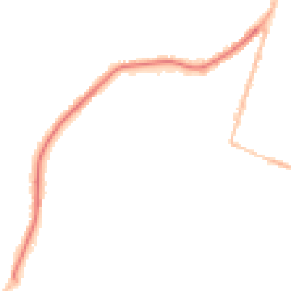 Night-time road noise heatmap for BH14 0PY