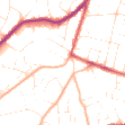 Daytime road noise heatmap for BH14 0QB