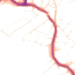 Daytime road noise heatmap for BH14 8DY