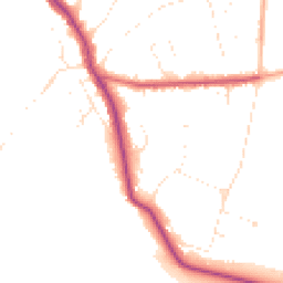 Daytime road noise heatmap for BH14 8HT