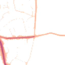 Daytime road noise heatmap for BH14 8PS