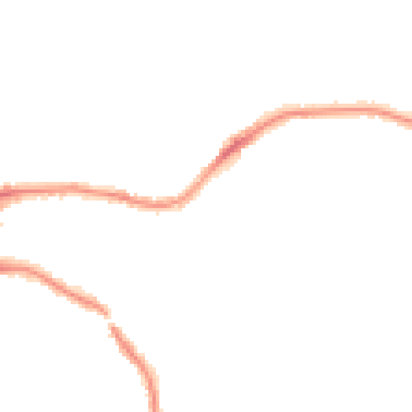 Night-time road noise heatmap for BH14 8UB