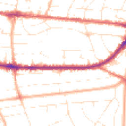 Daytime road noise heatmap for BH14 9AG