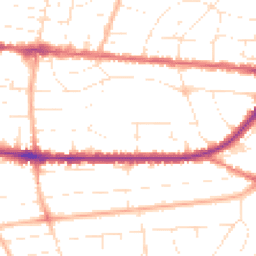 Daytime road noise heatmap for BH14 9HH