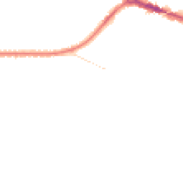 Night-time road noise heatmap for BH14 9QF