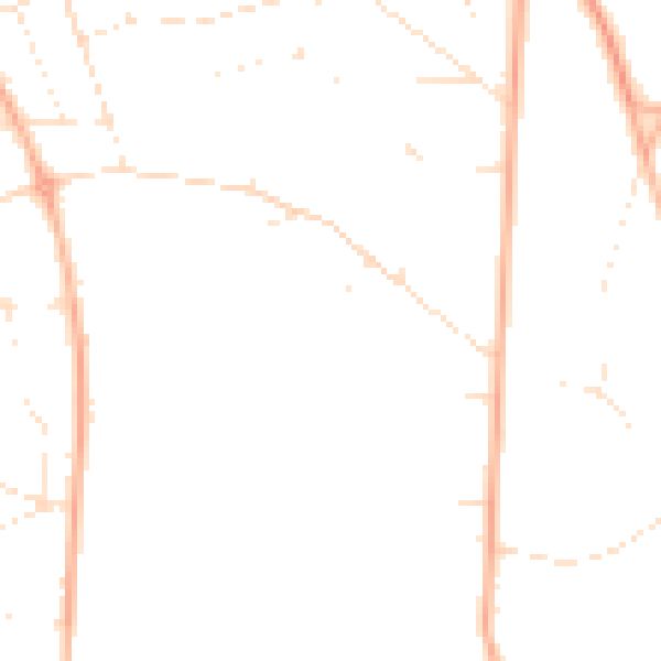 Daytime road noise heatmap for BH14 9QT
