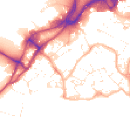 Daytime road noise heatmap for BH15 1AH