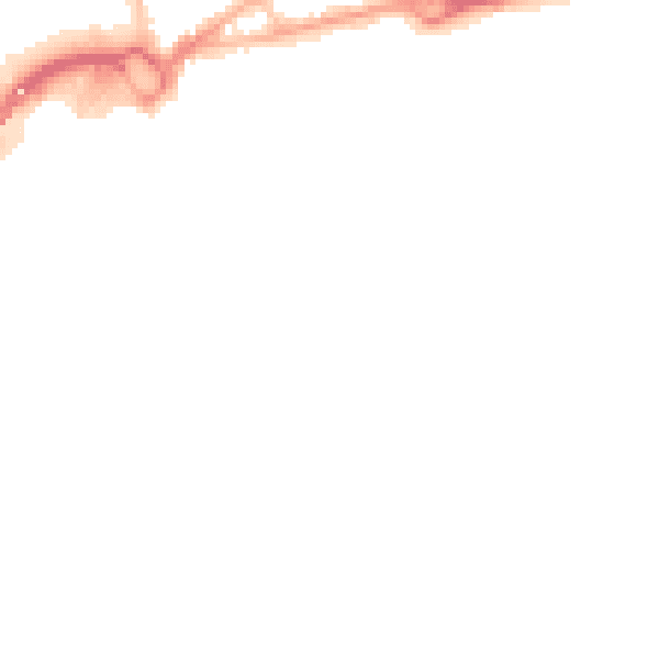 Night-time road noise heatmap for BH15 1EN