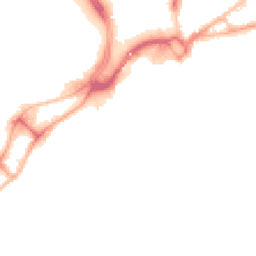 Night-time road noise heatmap for BH15 1EW