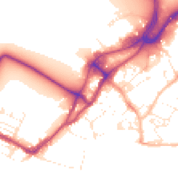 Daytime road noise heatmap for BH15 1EX