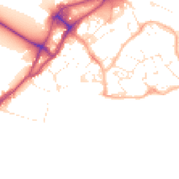 Daytime road noise heatmap for BH15 1HJ