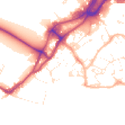 Daytime road noise heatmap for BH15 1NA