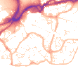 Daytime road noise heatmap for BH15 1QS