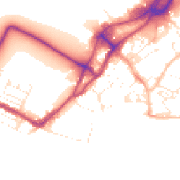 Daytime road noise heatmap for BH15 1ZA