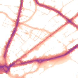 Daytime road noise heatmap for BH15 2LW