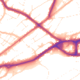 Daytime road noise heatmap for BH15 2QL