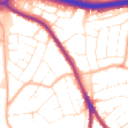 Daytime road noise heatmap for BH15 3BX