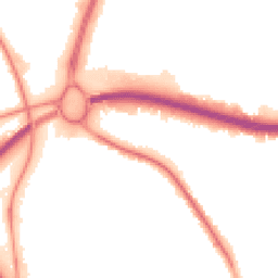 Night-time road noise heatmap for BH15 3EY