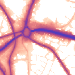 Daytime road noise heatmap for BH15 3HD