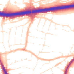 Daytime road noise heatmap for BH15 3LJ