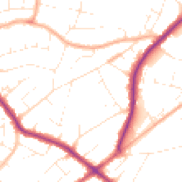 Daytime road noise heatmap for BH15 3QN