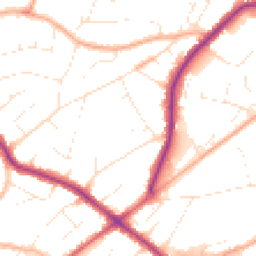 Daytime road noise heatmap for BH15 3QW