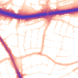 Daytime road noise heatmap for BH15 3RJ