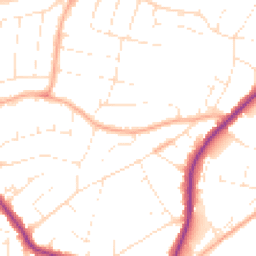 Daytime road noise heatmap for BH15 3RY