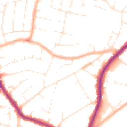 Daytime road noise heatmap for BH15 3SN