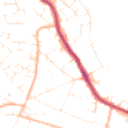 Daytime road noise heatmap for BH15 4BJ