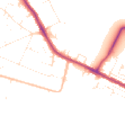 Daytime road noise heatmap for BH15 4BZ