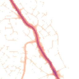 Daytime road noise heatmap for BH15 4JQ