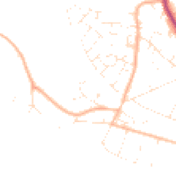 Daytime road noise heatmap for BH15 4NX
