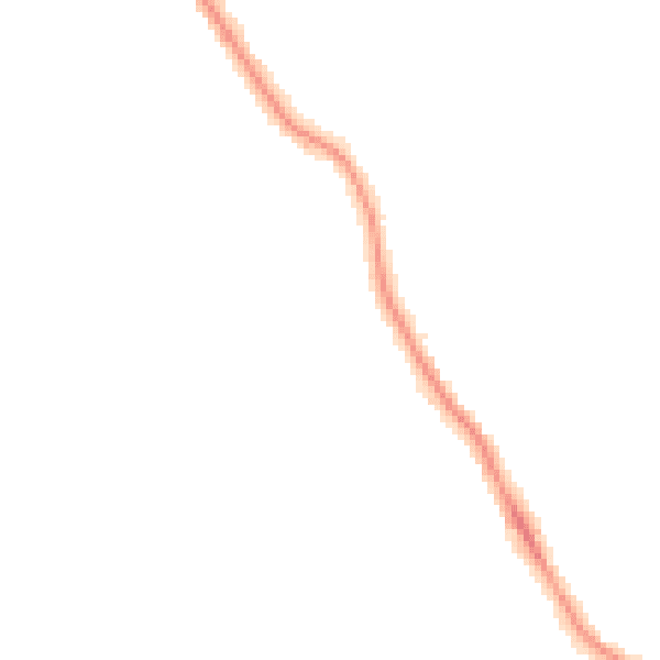 Night-time road noise heatmap for BH15 4NZ