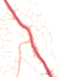Daytime road noise heatmap for BH15 4QA