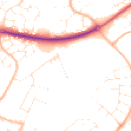 Daytime road noise heatmap for BH17 0GL