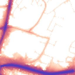 Daytime road noise heatmap for BH17 0JZ
