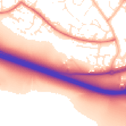 Daytime road noise heatmap for BH17 7BL
