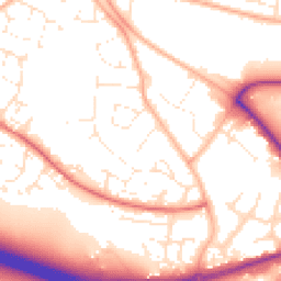 Daytime road noise heatmap for BH17 7DS