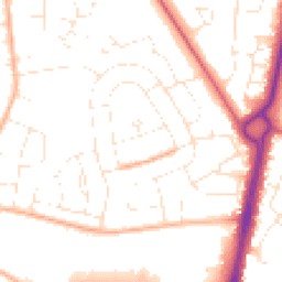 Daytime road noise heatmap for BH17 7JL