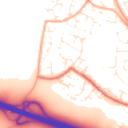 Daytime road noise heatmap for BH17 7TA