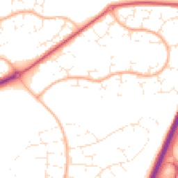 Daytime road noise heatmap for BH17 8AS