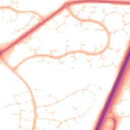 Daytime road noise heatmap for BH17 8AY