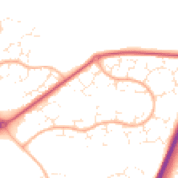 Daytime road noise heatmap for BH17 8DA