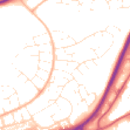 Daytime road noise heatmap for BH17 8PF